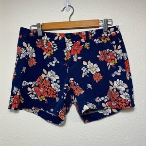 Old Navy 100% Cotton Blue Floral Shorts Size 6 | feminine | summer | spring |